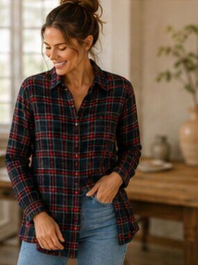 Frank & Eileen size Small modal plaid